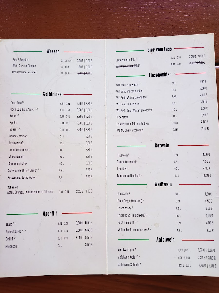 Menu Ristorante Pizzeria Da Michele-1